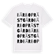Bärbo prästgård ordlek t-shirt