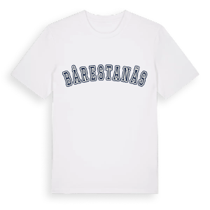 Bårestanäs college t-shirt – ekologisk bomull t-shirt från Pinshirt