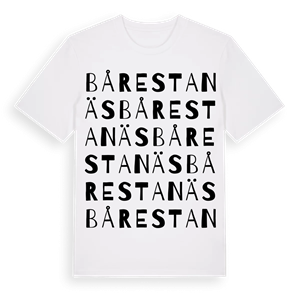 Bårestanäs ordlek t-shirt – ekologisk bomull t-shirt från Pinshirt