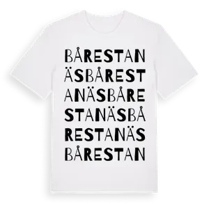 Bårestanäs ordlek t-shirt – ekologisk bomull t-shirt från Pinshirt