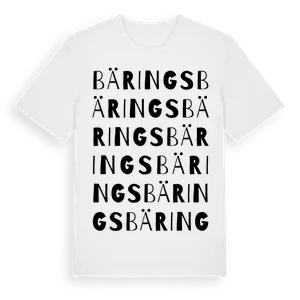 Bärings ordlek t-shirt – ekologisk bomull t-shirt från Pinshirt