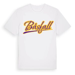 Båsfall baseball t-shirt – ekologisk bomull t-shirt från Pinshirt