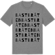 Mid Heather Gray t-shirt med Bastbråten ordlek t-shirt