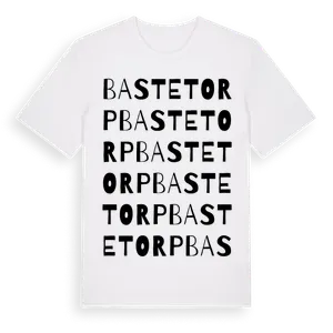 Bastetorp ordlek t-shirt – ekologisk bomull t-shirt från Pinshirt