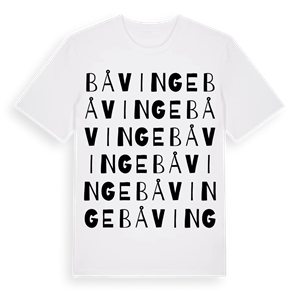 Båvinge ordlek t-shirt – ekologisk bomull t-shirt från Pinshirt
