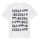 White t-shirt med Beckhyttan ordlek t-shirt