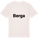 Vintage White t-shirt med Berga fetstil t-shirt