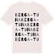 Vintage White t-shirt med Berga-Tuna ordlek t-shirt