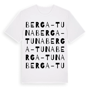 Berga-Tuna ordlek t-shirt – ekologisk bomull t-shirt från Pinshirt