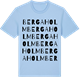 Blue Soul t-shirt med Bergaholm ordlek t-shirt