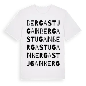 Bergastugan ordlek t-shirt – ekologisk bomull t-shirt från Pinshirt