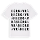 White t-shirt med Bergavrån ordlek t-shirt