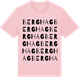 Pink Cotton t-shirt med Berghag ordlek t-shirt