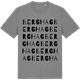 Mid Heather Gray t-shirt med Berghag ordlek t-shirt