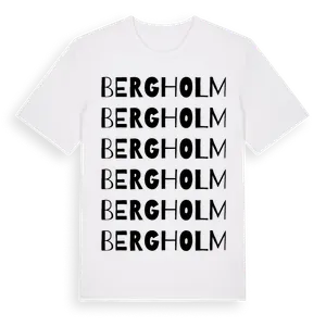 Bergholm ordlek t-shirt – ekologisk bomull t-shirt från Pinshirt