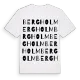 Bergholm ordlek t-shirt