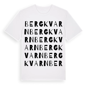 Bergkvarn ordlek t-shirt – ekologisk bomull t-shirt från Pinshirt