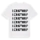 White t-shirt med Bergtorp ordlek t-shirt