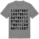 Mid Heather Gray t-shirt med Bergtorp ordlek t-shirt