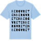 Blue Soul t-shirt med Bergvreten ordlek t-shirt