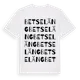 White t-shirt med Betseläng ordlek t-shirt
