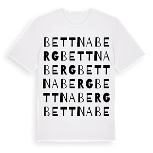 Bettnaberg ordlek t-shirt – ekologisk bomull t-shirt från Pinshirt
