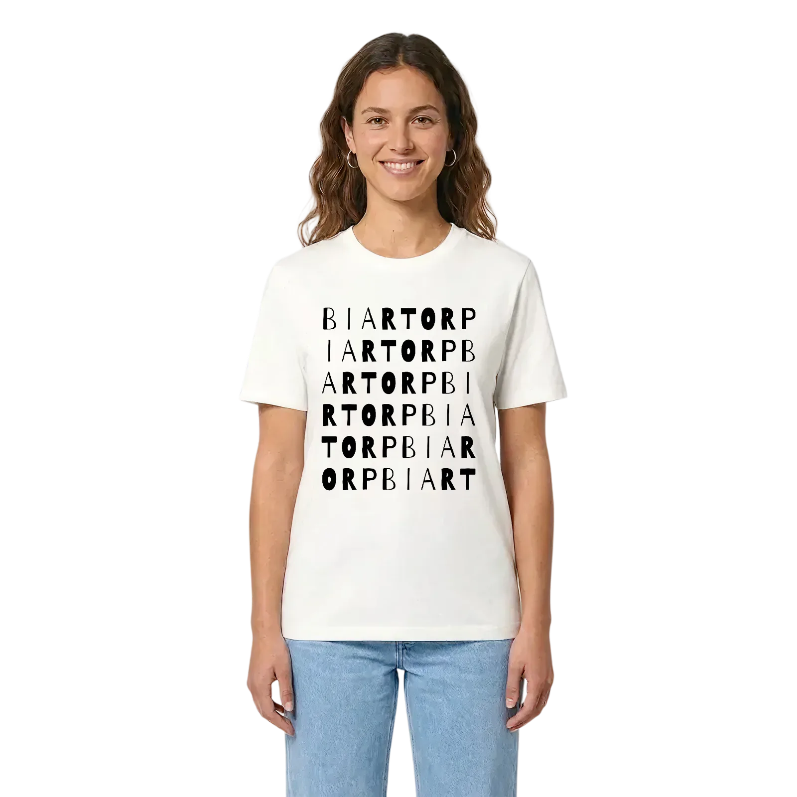 Biartorp ordlek t-shirt – White, i miljö