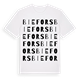 White t-shirt med Biefors ordlek t-shirt