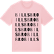 Pink Cotton t-shirt med Billsbro ordlek t-shirt