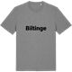 Mid Heather Gray t-shirt med Biltinge fetstil t-shirt