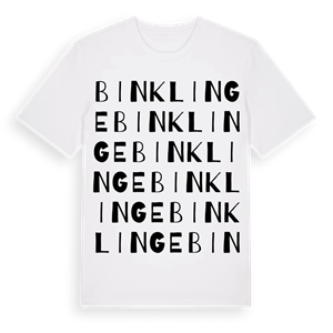 Binklinge ordlek t-shirt – ekologisk bomull t-shirt från Pinshirt