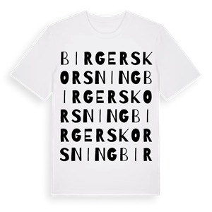 Birgers korsning ordlek t-shirt – ekologisk bomull t-shirt från Pinshirt