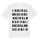 Birgers korsning ordlek t-shirt