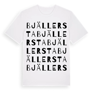 Bjällersta ordlek t-shirt – ekologisk bomull t-shirt från Pinshirt