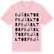 Pink Cotton t-shirt med Bjärktorp ordlek t-shirt