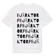 White t-shirt med Bjärktorp ordlek t-shirt