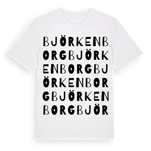 Björkenborg ordlek t-shirt – ekologisk bomull t-shirt från Pinshirt