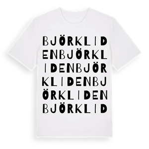 Björkliden ordlek t-shirt – ekologisk bomull t-shirt från Pinshirt
