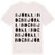 Vintage White t-shirt med Björklinden ordlek t-shirt