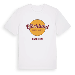 Björklund cirkel t-shirt – ekologisk bomull t-shirt från Pinshirt