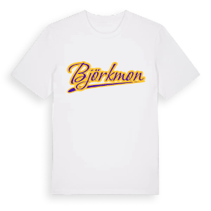 Björkmon baseball t-shirt – ekologisk bomull t-shirt från Pinshirt