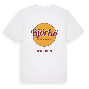 Björkö cirkel t-shirt – ekologisk bomull t-shirt från Pinshirt