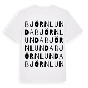 Björnlunda ordlek t-shirt – ekologisk bomull t-shirt från Pinshirt