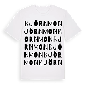 Björnmon ordlek t-shirt – ekologisk bomull t-shirt från Pinshirt