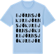 Blue Soul t-shirt med Björnsjökur ordlek t-shirt