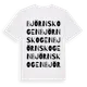 White t-shirt med Björnskogen ordlek t-shirt