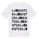 White t-shirt med Björnsten ordlek t-shirt