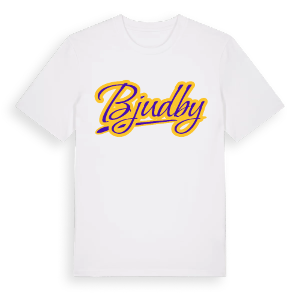 Bjudby baseball t-shirt – ekologisk bomull t-shirt från Pinshirt