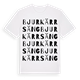 Bjurkärrsäng ordlek t-shirt