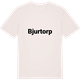 Vintage White t-shirt med Bjurtorp fetstil t-shirt